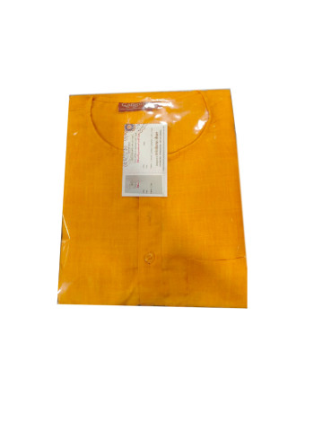 Курта шелковая шафрановая, мужская Курта шелковая шафрановая, мужская