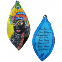 Мешочек для четок с принтом Кришна; Krishna Face Printed Bead Bags, rasbiharilal