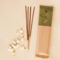 Благовония из жасмина, натуральные травяные, 50 шт., Иша Лайф; Hand rolled pure Jasmine Incense (Pack of 50 Sticks), Isha Life