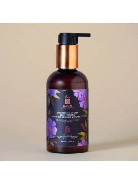 Гель для душа с экстрактом шафрана и сандала, 200 мл, Иша Лайф;  Shower Gel With Saffron & Sandal Extract, 200ml, Isha Life