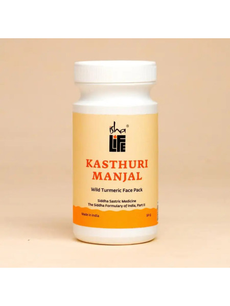Кастхури манджал (маска для лица с дикой куркумой), 50 г, Иша Лайф; Kasthuri Manjal (Wild Turmeric Face Pack), 50 g, Isha Life