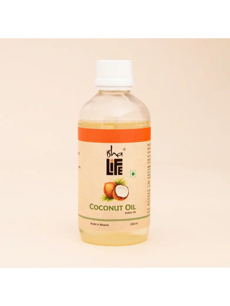Кокосовое масло, 200 мл, Иша Лайф; Coconut Oil, 200 ml, Isha Life