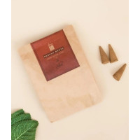 Благовония конусные "Огонь", натуральные травяные, 20 шт., Иша Лайф; Handmade Natural Fire Fragrance Cone (Pack of 20 pc), Isha Life