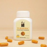 Куркума высококачественная, 100 капсул, Иша Лайф; Turmeric Powder in Veg Capsules, 100 pcs, Isha Life