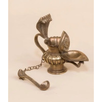 Лампа Линга Бхайрави с ложкой, Иша Лайф; Linga Bhairavi Lamp with Spoon, Isha Life