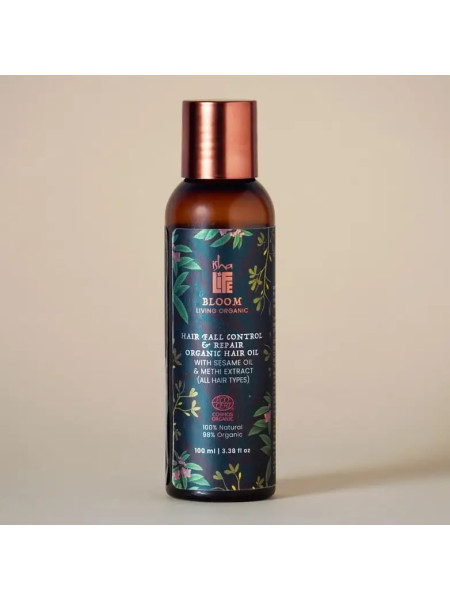 Масло для волос против выпадения волос с кунжутным маслом и экстрактом метициллина, 100 мл, Иша Лайф; Hair Fall Control Hair Oil With Sesame Oil & Methi Extract, 100ml, Isha Life