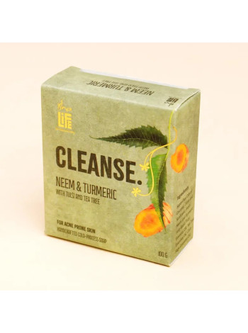 Мыло ручной работы Иша Лайф с нимом, куркумой и чайным деревом для здоровой кожи