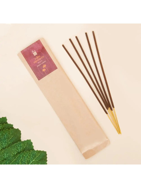 Благовония палочки "Нагчампа", натуральные травяные, 10 шт., Иша Лайф; Nagachampa Incense/Agarbatti  (Pack of 10 pc), Isha Life