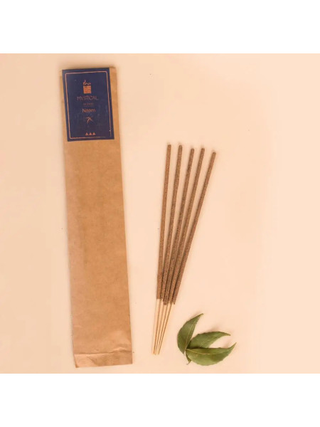 Благовония палочки "Ним", натуральные травяные, 10 шт., Иша Лайф; Neem Incense/Agarbatti  (Pack of 10 pc), Isha Life