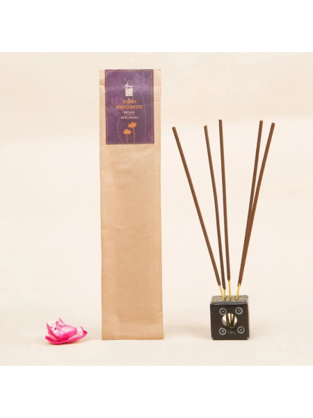 Благовония палочки "Пачули", натуральные травяные, 10 шт., Иша Лайф; Patchouli Incense/Agarbatti  (Pack of 10 pc), Isha Life