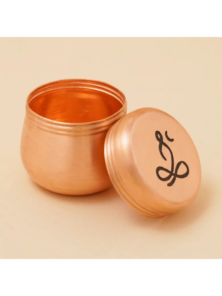 Медная шкатулка Вибхути (большая), Иша Лайф; Copper Vibhuti Box (Large) - Sadhaka, Isha Life
