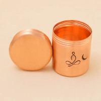Медная шкатулка Вибхути (высокая), Иша Лайф; Copper Vibhuti Box (Tall) - Sadhaka, Isha Life
