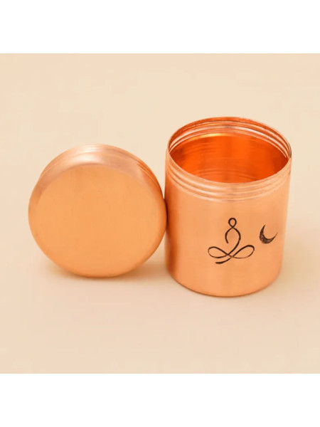 Медная шкатулка Вибхути (высокая), Иша Лайф; Copper Vibhuti Box (Tall) - Sadhaka, Isha Life