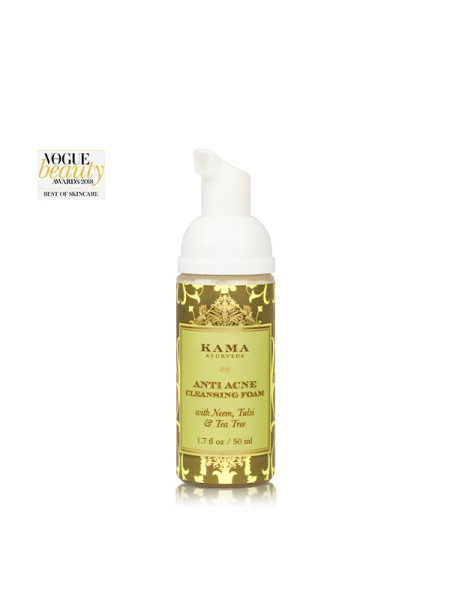 Очищающая пенка для лица против акне, 50 мл, Кама Аюрведа; Anti Acne Cleansing Foam , 50 ml, Kama Ayurveda