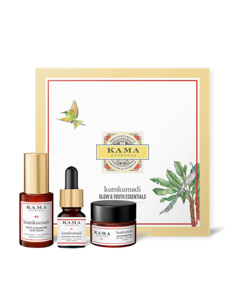Сет косметики Кумкумади для сияния лица, Кама Аюрведа; Kumkumadi Glow Discovery Set, Kama Ayurveda