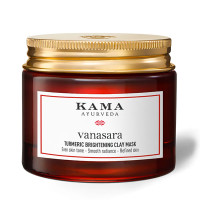 Маска для осветления кожи с куркумой, 50 мл, Кама Аюрведа; Vanasara Turmeric Brightening Clay Mask, 50 ml, Kama Ayurveda