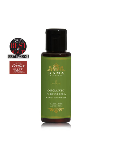 Органическое масло Нима, 50 мл, Кама Аюрведа; Organic Neem Oil, 50 ml, Kama Ayurveda