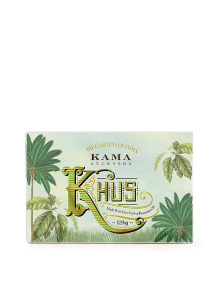 Натуральное мыло Хус, 125 г, Кама Аюрведа; Natural Khus Soap, 125 g, Kama Ayurveda