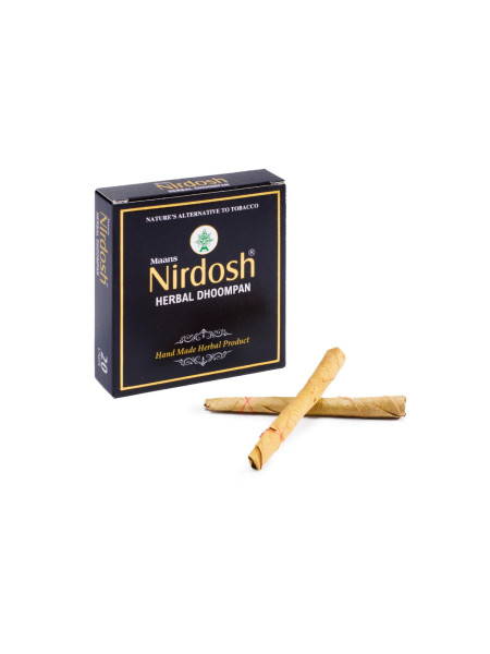 Травяные сигареты, без фильтра, 20 шт., Нирдош; Nirdosh Herbal Dhoompan (without filter), 20 pcs