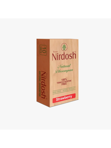 Травяные сигареты, клубника, премиум, 10 шт., Нирдош; Nirdosh Herbal Smoke (Strawberry)
