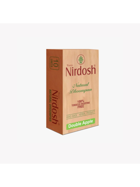 Травяные сигареты, двойное яблоко, премиум, 10 шт., Нирдош; Nirdosh Herbal Smoke (Double Apple)
