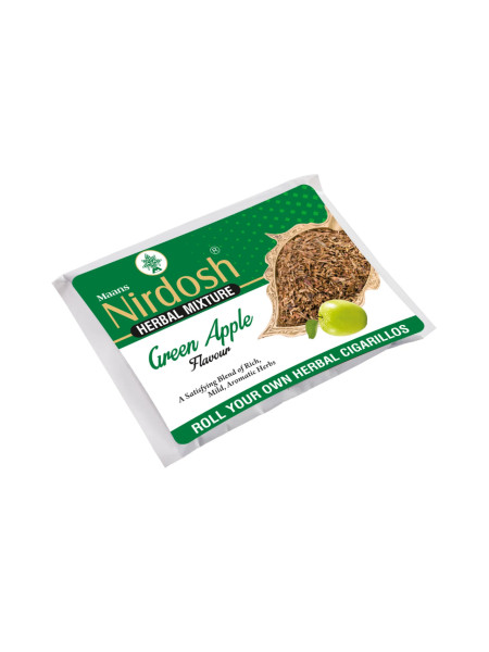 Травяная смесь, зеленое яблоко, 50 г, Нирдош; Green Apple – Herbal Raw Mixtures, 50 g