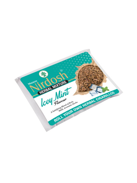 Травяная смесь, холодная мята, 50 г, Нирдош; Icey Mint – Nirdosh Herbal Raw Mixtures, 50 g