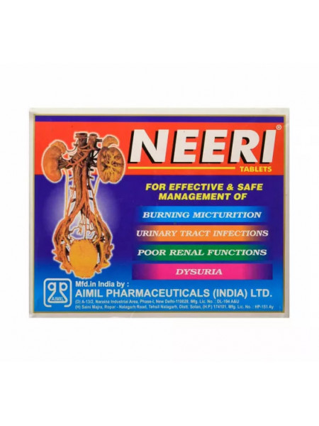 Нири, для мочевыводительной системы, 30 таблеток, производитель "AIMIL"; Neeri 30 Tablet, AIMIL