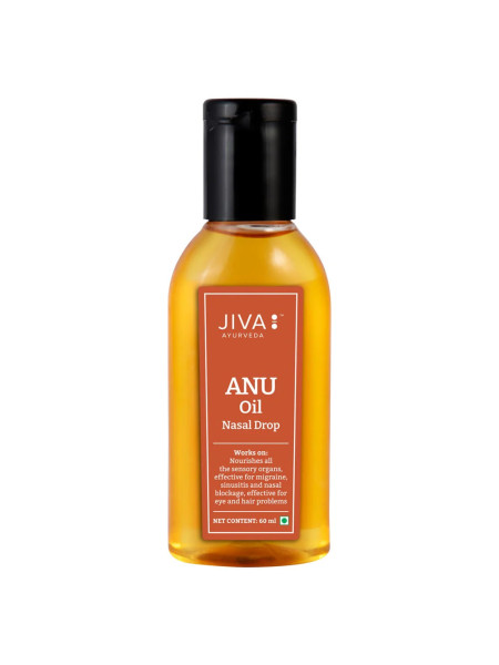 Ану тайлам, 60 мл, для носа и ушей, Джива Аюрведа; Anu oil, 60 ml, Jiva Ayurveda