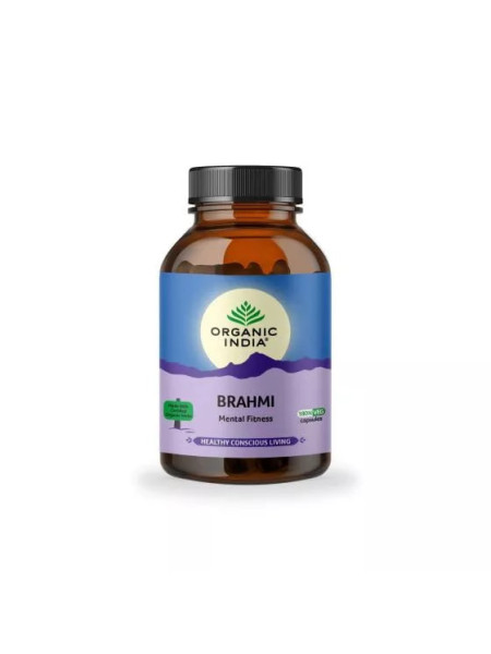 Брахми, 180 капсул, Органик Индия; Organic India Brahmi 180 Veg Capsule 