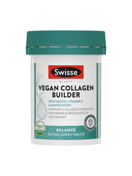 Коллаген веганский, 30 таблеток, Swisse Beauty; Swisse Beauty Vegan Collagen Builder, 30 tab