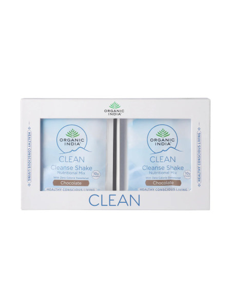 Аюрведические коктейли для детокса с ароматом шоколада, 6 пакетиков, Органик Индия; Ayurvedic Detox Smoothies Chocolate Flavor 6 Packets Organic India