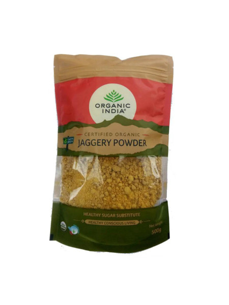 Тростниковый сахар (Джаггери), 500 г, Органик Индия; Cane Sugar (Jaggery), 500g, Organic India