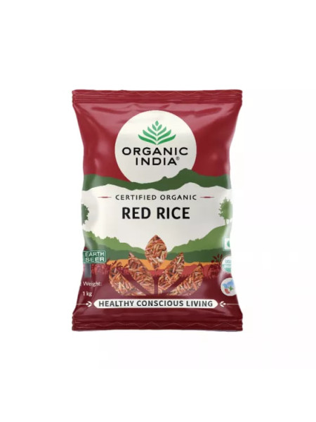 Красный рис, 1 кг, Органик Индия; Red Rice, 1 kg, Organic India