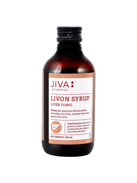 Ливон сироп, для печени, 200 мл, Джива Аюрведа; Livon syrup, 200 ml, Jiva Ayurveda