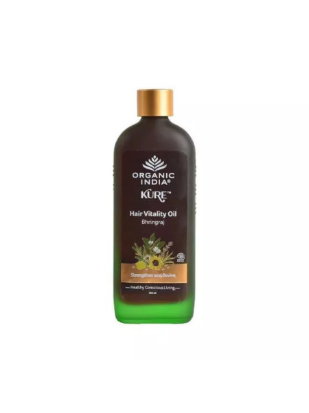 Масло для волос с Брингараджем, 120 мл, Органик Индия; Hair Oil with Bhringraj, 120 ml, Organic India