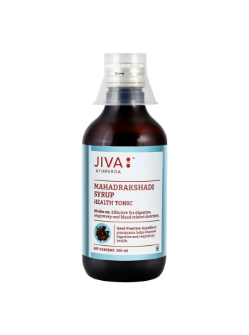 Махадракшади сироп, оздоровительный тоник,  200 мл, Джива Аюрведа; Mahadrakshadi syrup, 200 ml, Jiva Ayurveda