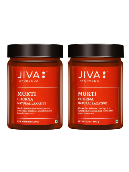 Мукти чурна, слабительное, 200 г, Джива Аюрведа; Mukti churna, 100 g - pack of 2, Jiva Ayurveda