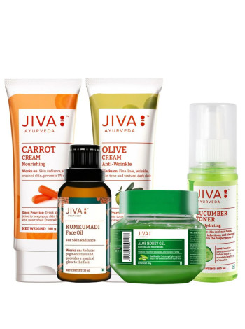 Набор косметики для омоложения кожи, Джива Аюрведа; Rejuvenate Skin Combo, Jiva Ayurveda
