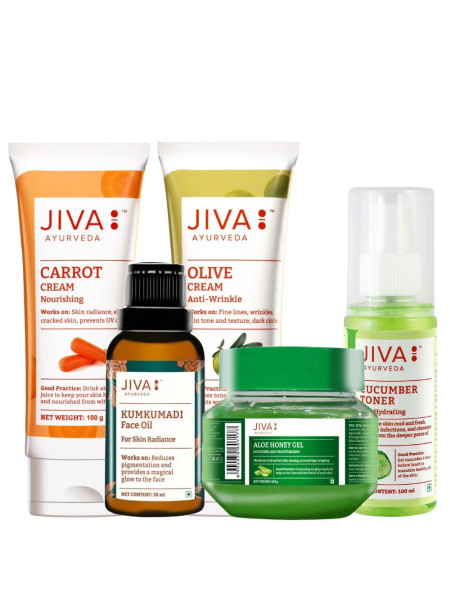 Набор косметики для омоложения кожи, Джива Аюрведа; Rejuvenate Skin Combo, Jiva Ayurveda