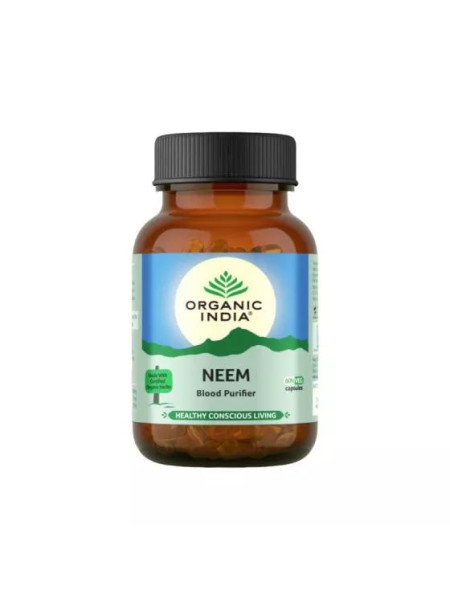 Ним, 180 капсул, Органик Индия; Neem, 180 capsules, Organic India