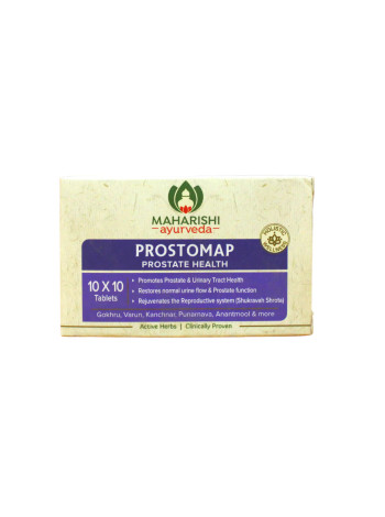 Простомап, от простатита, аденомы, 100 таблеток, Махариши Аюрведа; Prostomap, 100 tablets, Maharishi Ayurveda