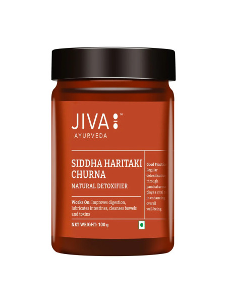 Сиддха Харитаки чурна, при вата-расстройствах, 100 г, Джива Аюрведа; Siddha Haritaki churna, 100 g, Jiva Ayurveda