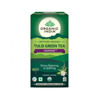Чай Тулси с жасмином, 25 пакетиков, Органик Индия; Tulsi Jasmine Tea, 25 Tea Bags, Organic India