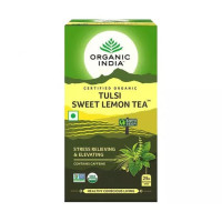 Чай тулси с лимоном, 25 пакетиков, Органик Индия; Tulsi Tea with Lemon, 25 bags, Organic India