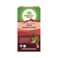 Тулси Масала Чай, 25 пакетиков, Органик Индия; Tulsi Masala Tea, 25 bags, Organic India