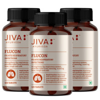 Флюкон, 120 таблеток, от распираторных инфекций, Джива Аюрведа; Flucon, 120 tablets, Jiva Ayurveda