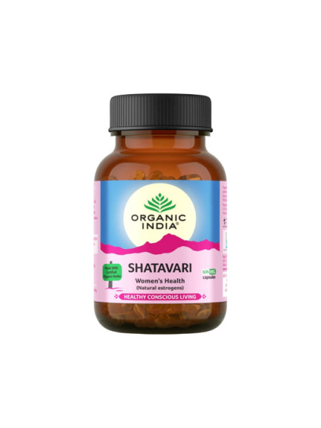 Шатавари, 60 капсул, Органик Индия; Shatavari, 60 capsules, Organic India