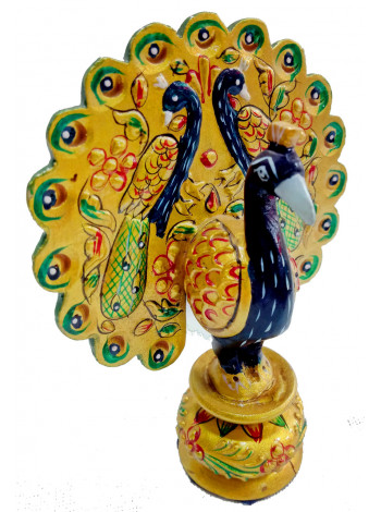 Павлин, алтарная статуэтка; Wooden Peacock 3 Inch