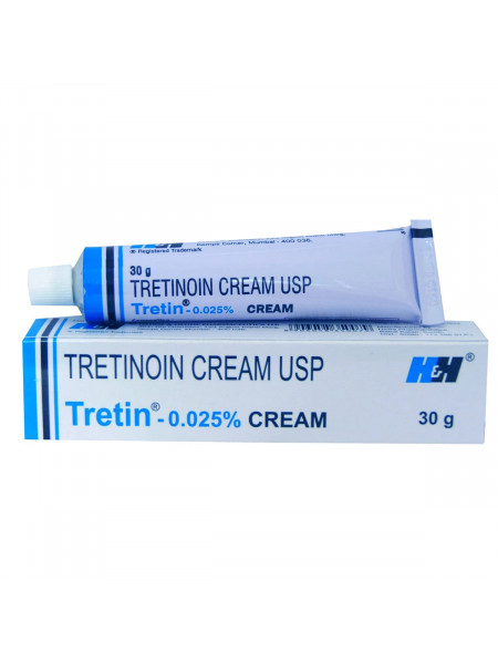 Третин крем 0,025% (третионин) 30 г.; Tretin 0.025% Cream 30 gm